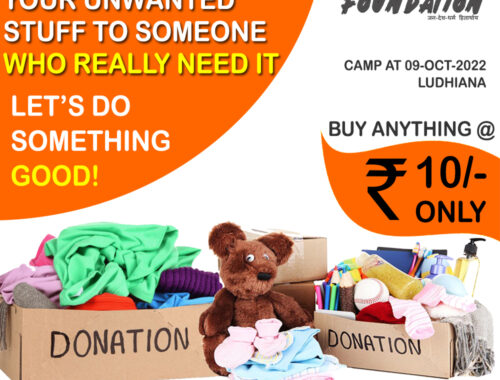 Clothes Donation Camp at Ludhiana